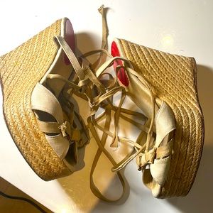 Christian Louboutin wedge shoes